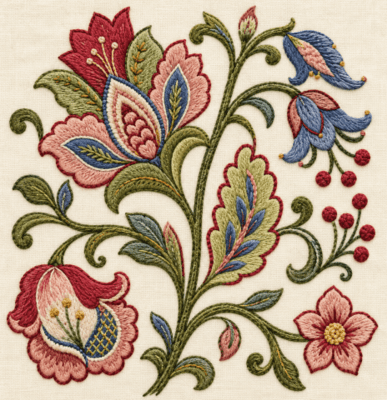 jacobean-flower-middel-klein