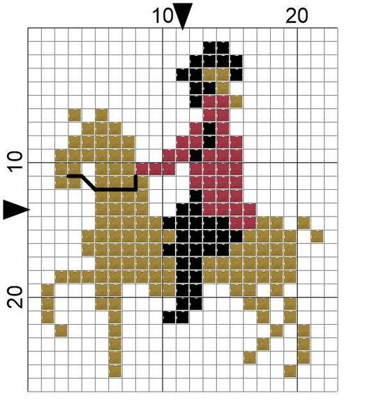patroon-paard-ruiter